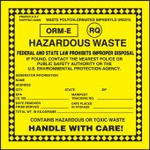 Safety Label: Hazardous Waste